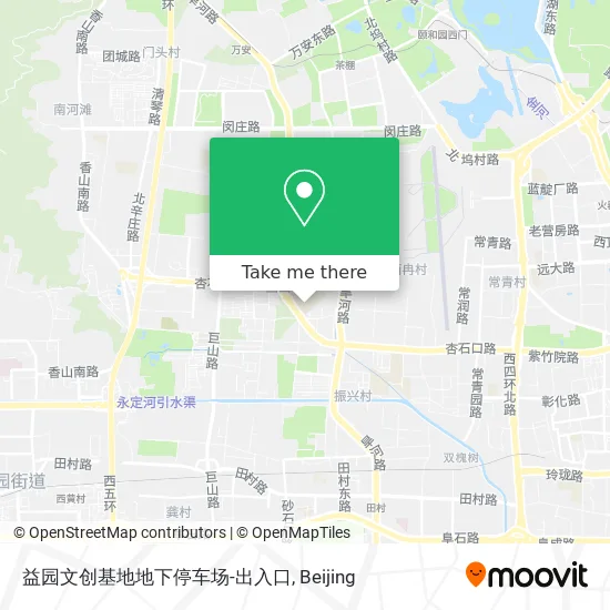 益园文创基地地下停车场-出入口 map