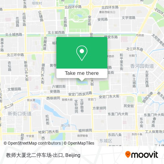 教师大厦北二停车场-出口 map