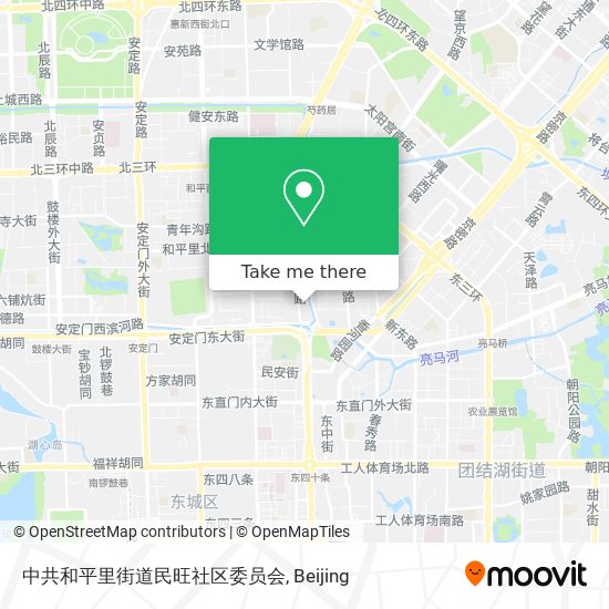 中共和平里街道民旺社区委员会 map