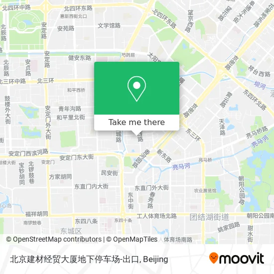 北京建材经贸大厦地下停车场-出口 map