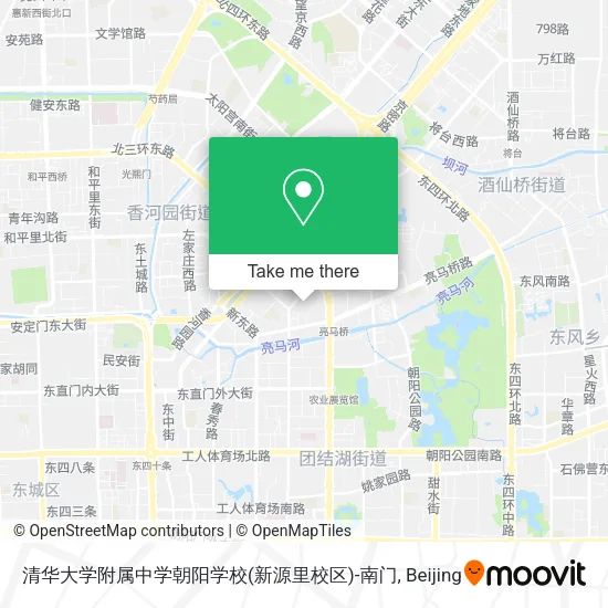 清华大学附属中学朝阳学校(新源里校区)-南门 map