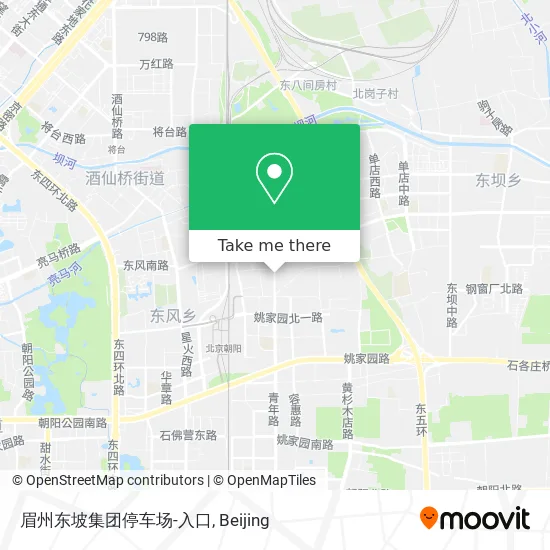 眉州东坡集团停车场-入口 map