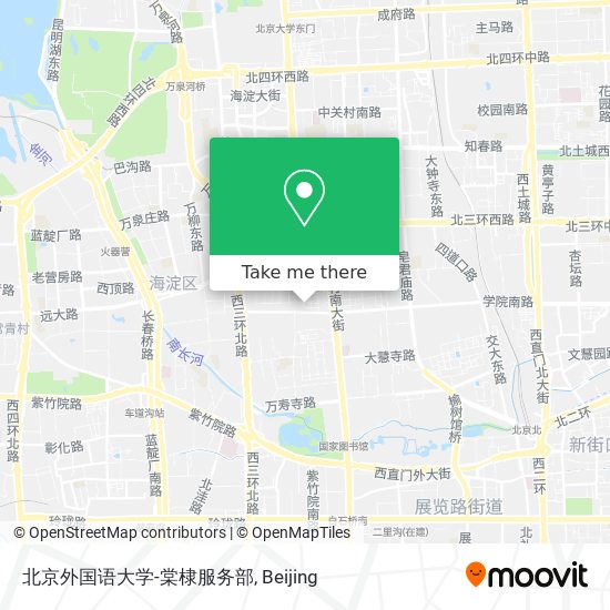 北京外国语大学-棠棣服务部 map