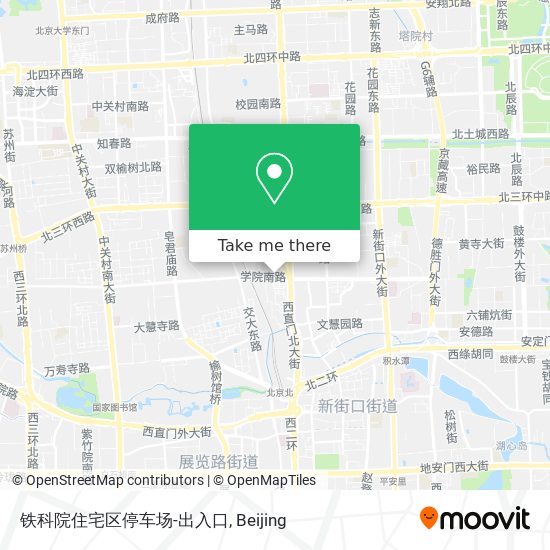 铁科院住宅区停车场-出入口 map