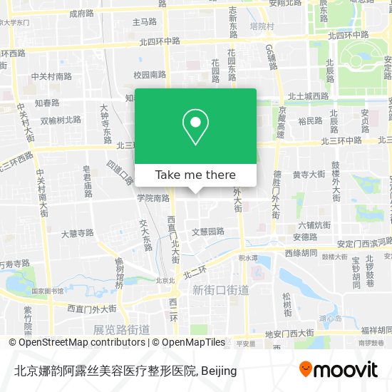 北京娜韵阿露丝美容医疗整形医院 map