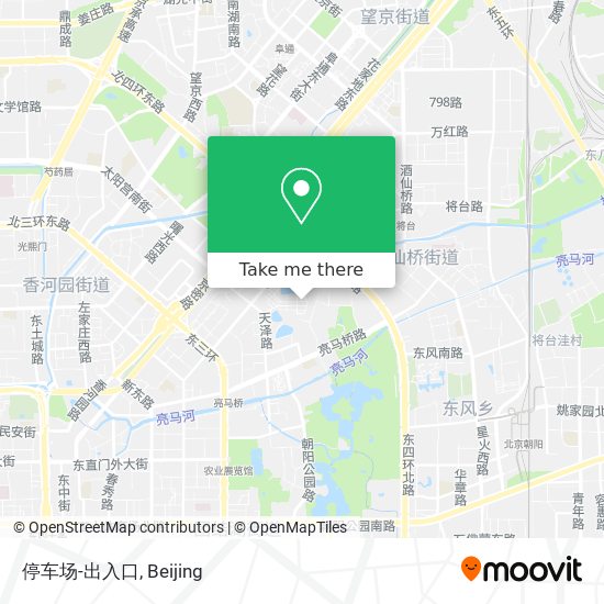 停车场-出入口 map