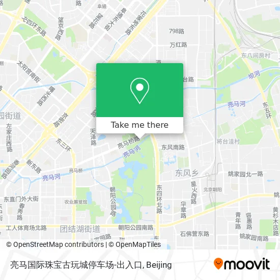 亮马国际珠宝古玩城停车场-出入口 map