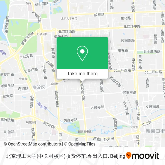 北京理工大学(中关村校区)收费停车场-出入口 map