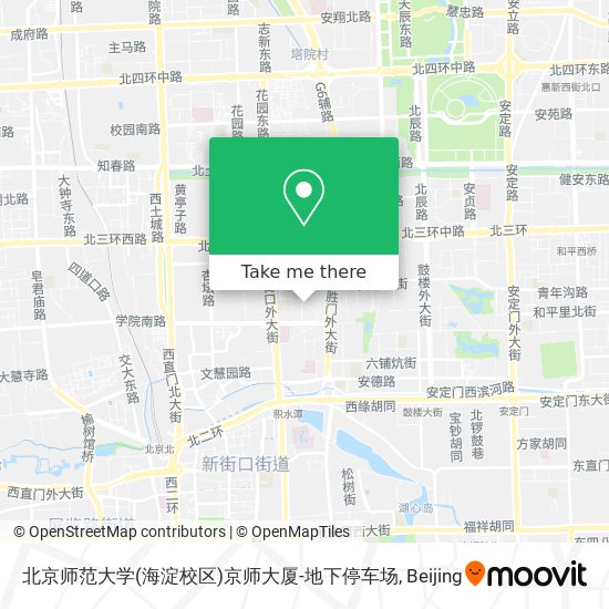 北京师范大学(海淀校区)京师大厦-地下停车场 map