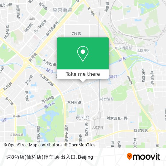 速8酒店(仙桥店)停车场-出入口 map