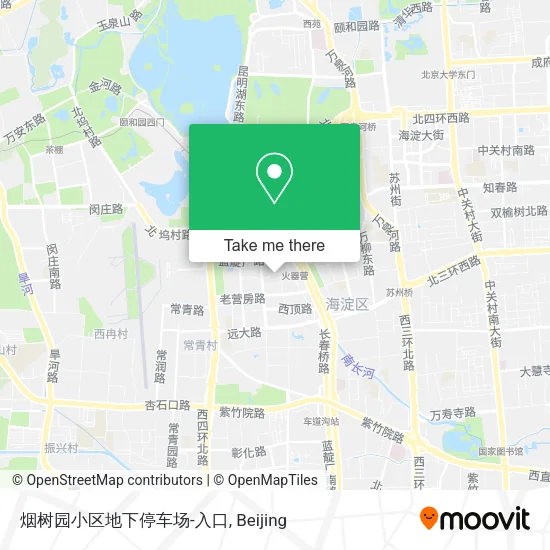 烟树园小区地下停车场-入口 map