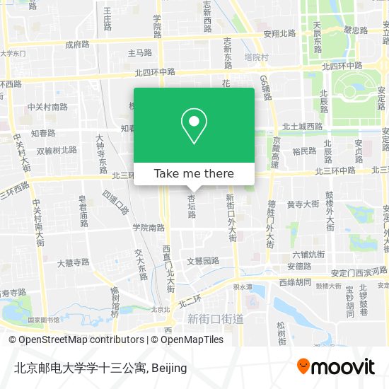 北京邮电大学学十三公寓 map