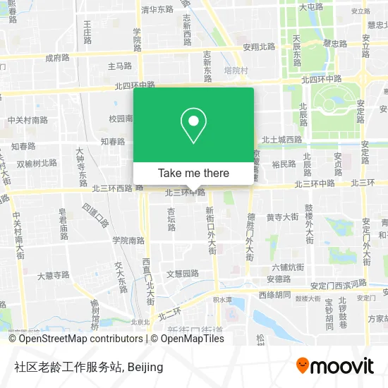社区老龄工作服务站 map
