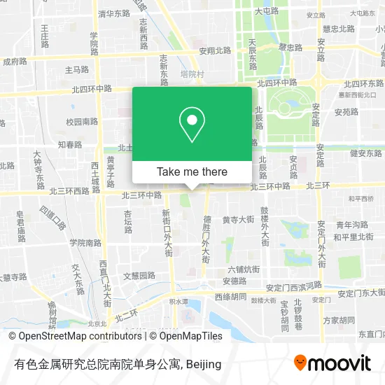 有色金属研究总院南院单身公寓 map