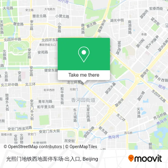 光熙门地铁西地面停车场-出入口 map