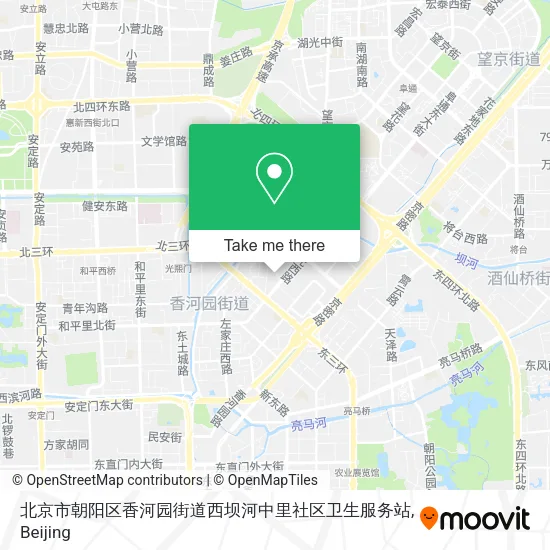 北京市朝阳区香河园街道西坝河中里社区卫生服务站 map