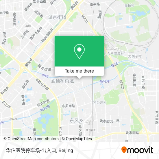 华信医院停车场-出入口 map