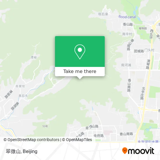 翠微山 map