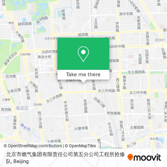 北京市燃气集团有限责任公司第五分公司工程所抢修队 map