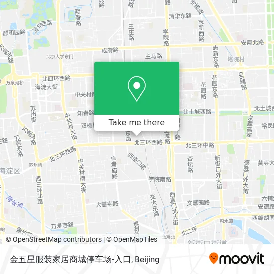 金五星服装家居商城停车场-入口 map