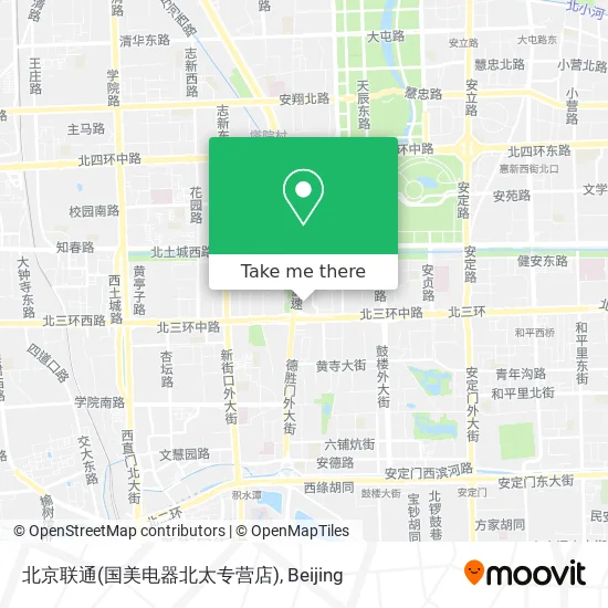 北京联通(国美电器北太专营店) map