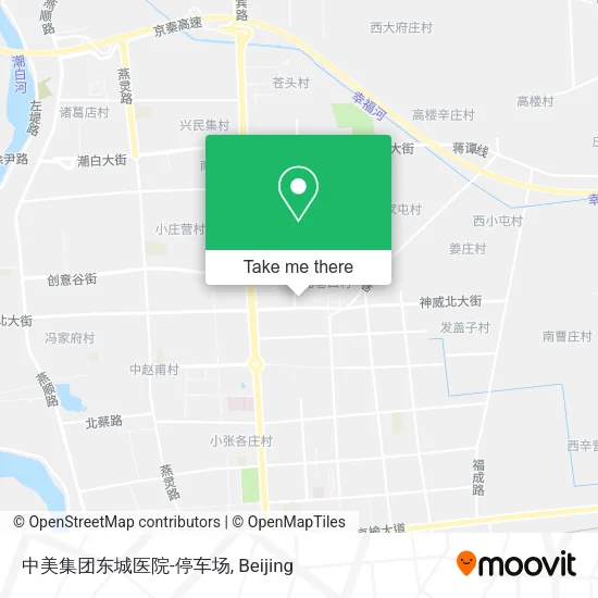 中美集团东城医院-停车场 map
