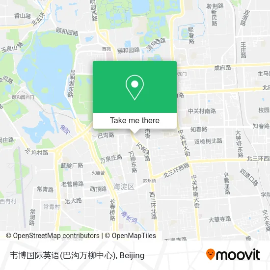 韦博国际英语(巴沟万柳中心) map