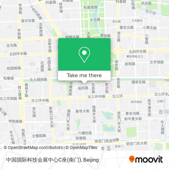 中国国际科技会展中心C座(南门) map
