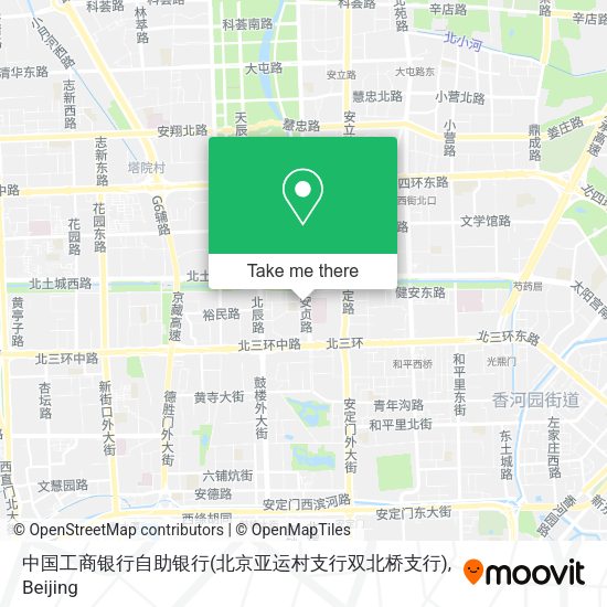 中国工商银行自助银行(北京亚运村支行双北桥支行) map
