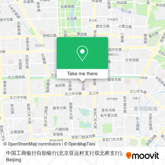 中国工商银行自助银行(北京亚运村支行双北桥支行) map