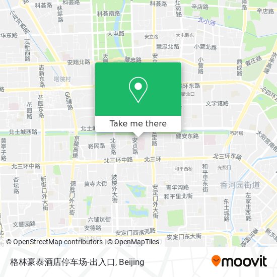 格林豪泰酒店停车场-出入口 map