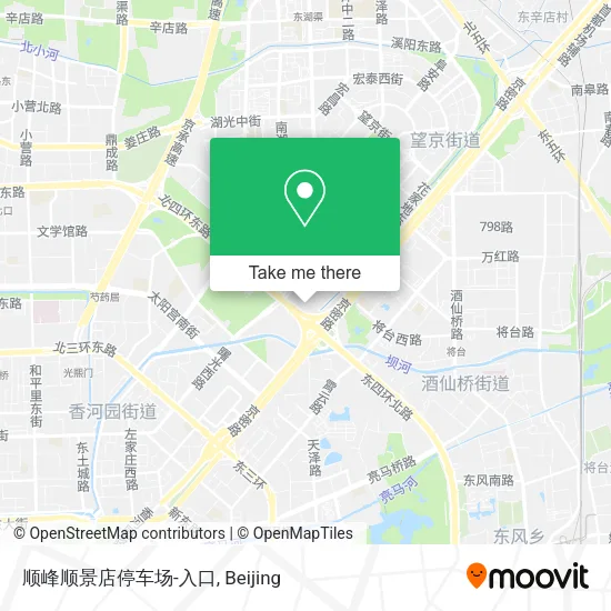 顺峰顺景店停车场-入口 map