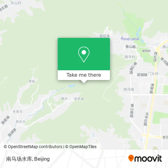 南马场水库 map