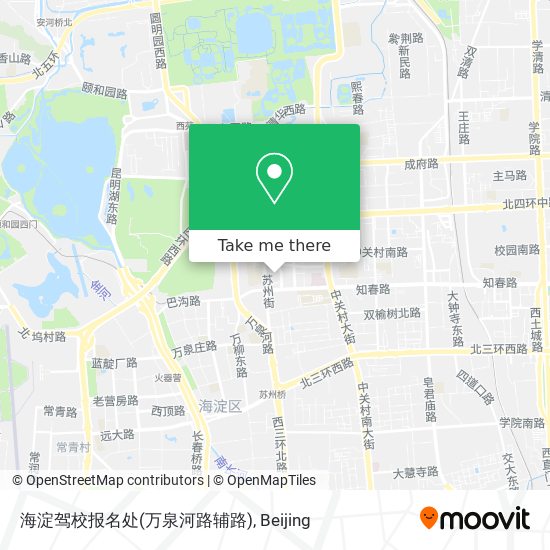海淀驾校报名处(万泉河路辅路) map