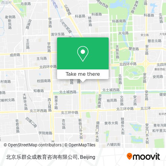 北京乐群众成教育咨询有限公司 map