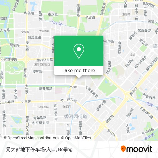 元大都地下停车场-入口 map