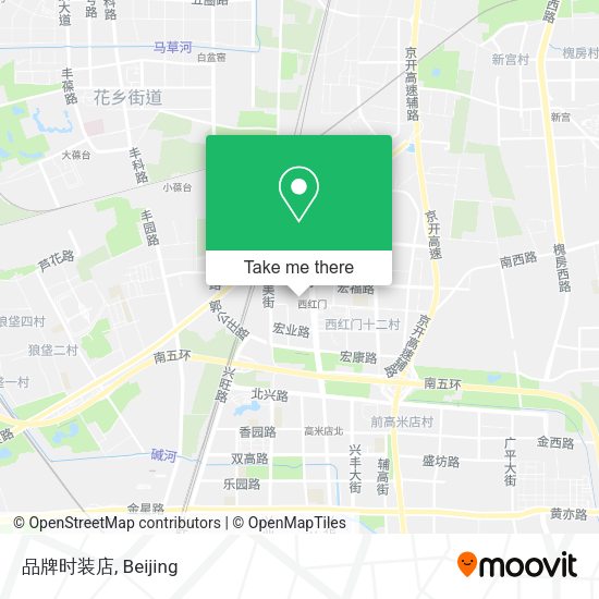 品牌时装店 map