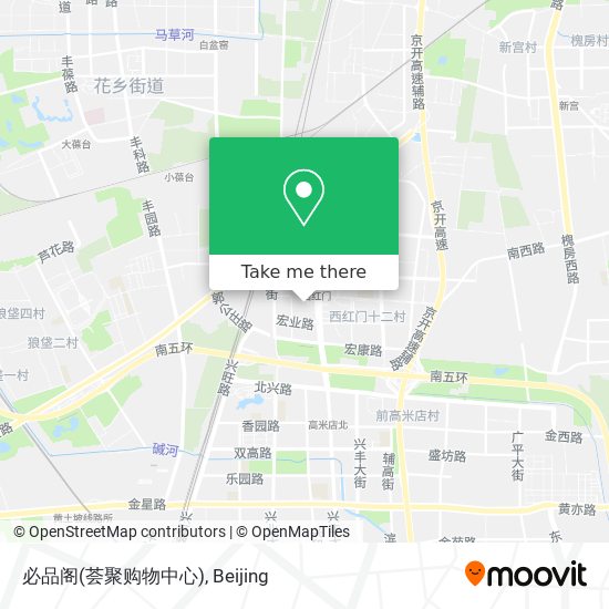 必品阁(荟聚购物中心) map