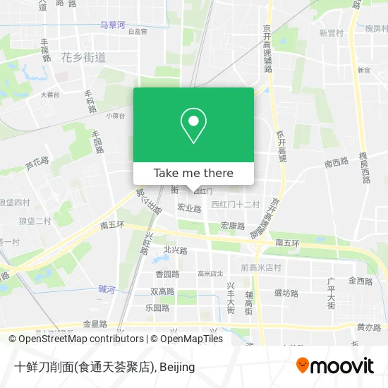 十鲜刀削面(食通天荟聚店) map