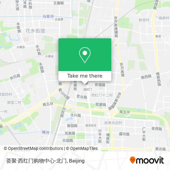 荟聚·西红门购物中心-北门 map