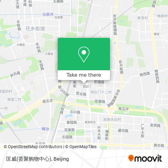 匡威(荟聚购物中心) map