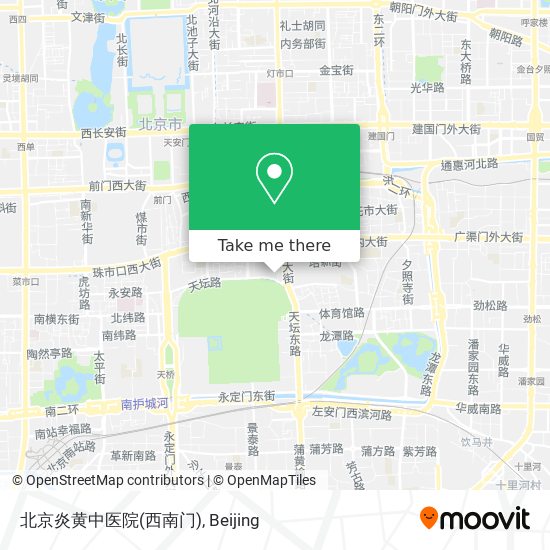 北京炎黄中医院(西南门) map