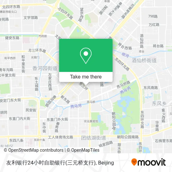 友利银行24小时自助银行(三元桥支行) map