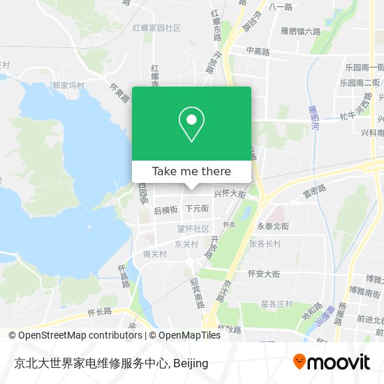 京北大世界家电维修服务中心 map