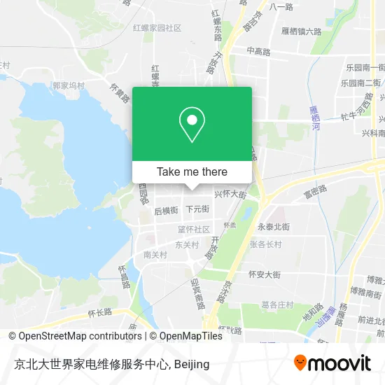 京北大世界家电维修服务中心 map