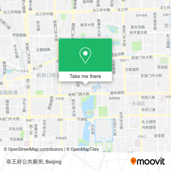 恭王府公共厕所 map