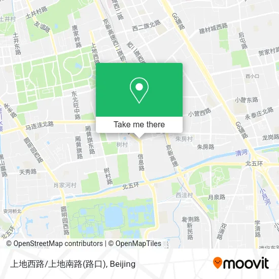 上地西路/上地南路(路口) map
