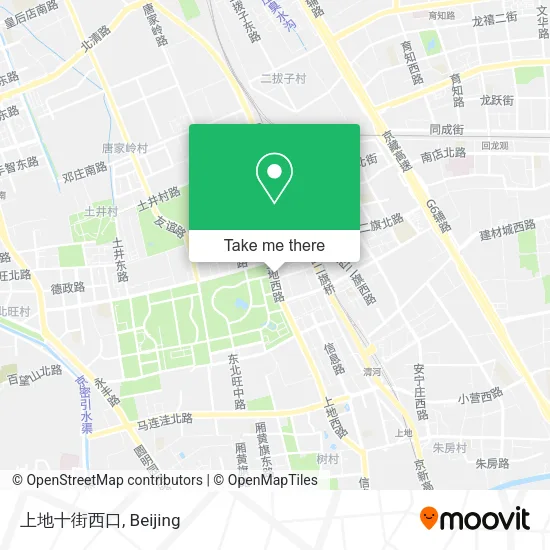 上地十街西口 map