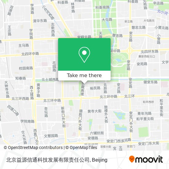 北京益源信通科技发展有限责任公司 map