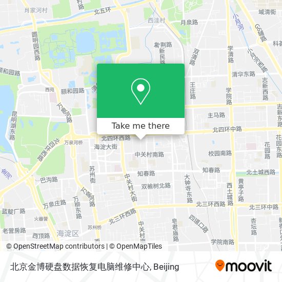 北京金博硬盘数据恢复电脑维修中心 map